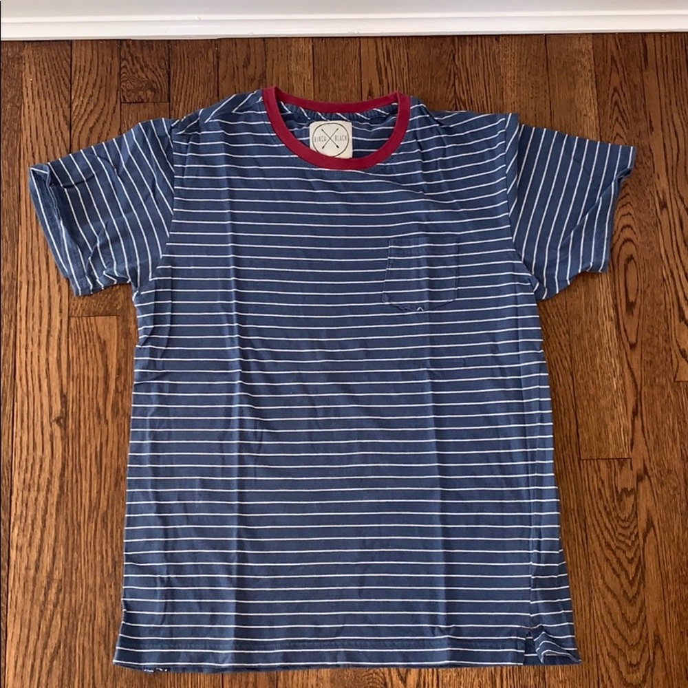 Stripped blue and white t shirt from Tilly’s
